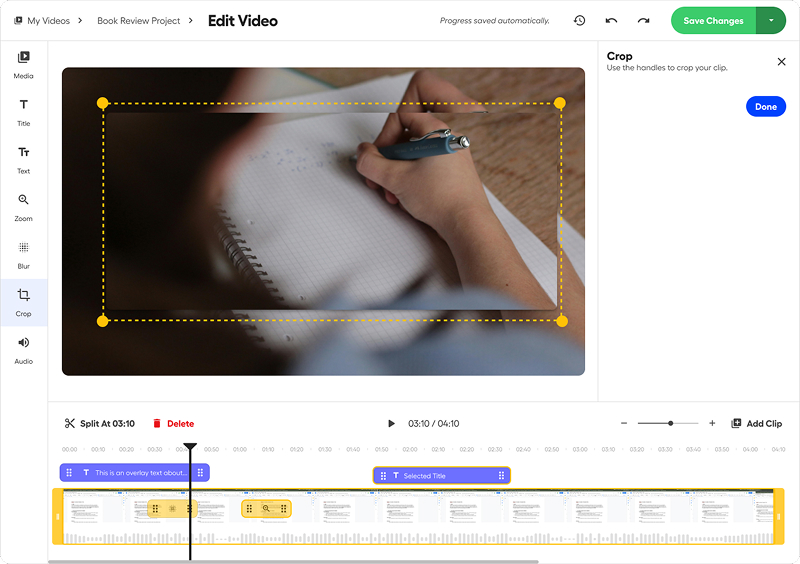 Improved video editing experience with Screencastify.