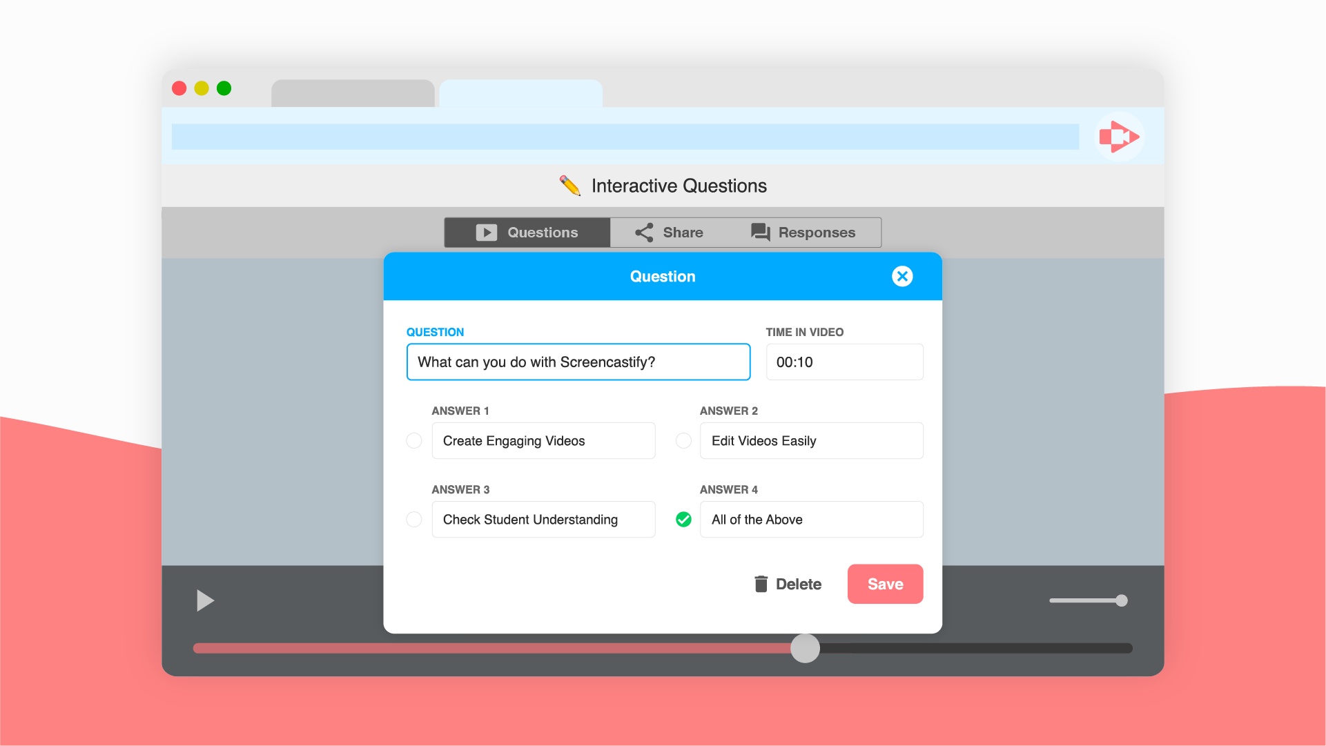 Interactive Questions Screenshot